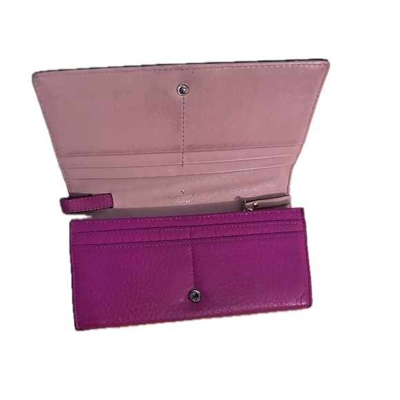 Kate Spade Kari Berry Laser Cut Perry Lane Leather Wristlet convertible Wallet - Picture 1 of 10